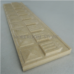 Iran Beige Marble Tiles Price Walling Tiles Ceramic Backes 3d Wall Skirting 3d Skirting Marble Panels Cnc Wall Panels 3d Decoration Composite Marble Tiles for Wall Decoration