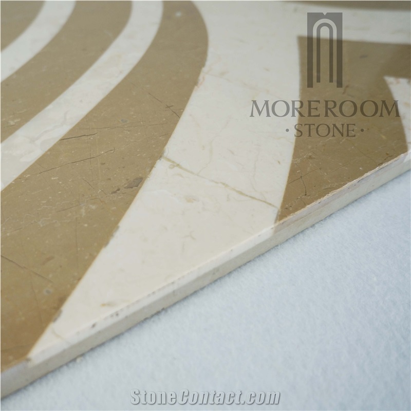 Marble Slab 14mm with Waterjet Technology Laminated Marble Medallion