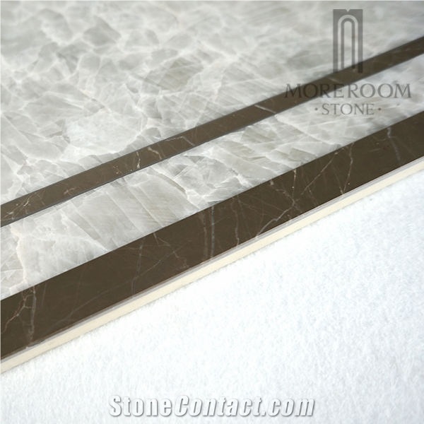 Morocco Tiflet Grey Lido Marble Laminated Marble Panel Marble Price Modern Bathroom Design Modern Marble Flooring Design