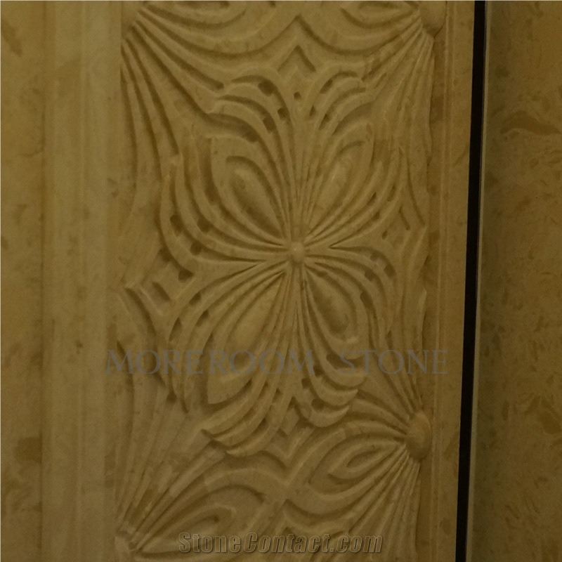 Natural Stone Beige Marble Turkish Marble Ultraman Beige Marble Panels Walling Tiles 3d Marble Tiles Cnc Marble Penals 3d Marble Decoration 3d Wall Panels Composite 3d Wall Backed Porcelain Tiles