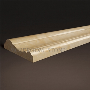 Polished Marble Moulding Backed Honeycomb Iran Marble Stone Shayan Beige Marble Price Marble Skirting Cnc Dome Mouldings Bullnose Moldings Ogee Moldings Crown Moldings