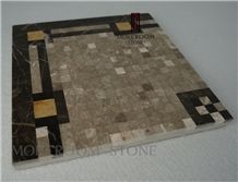 Turkish Grey Marble, Casti Grey Marble Mosaic Border, Skirtings, Border Decorations, Marble Flooring Border Tiles, Waterjet Marble Tiles Design, Floor Pattern, Marble Flooring Border Designs