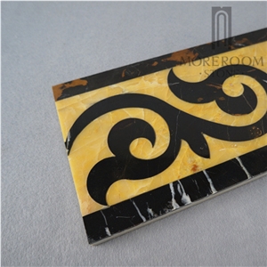Yellow Black Border for House Decorating