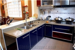 Blue Quartz Stone Kitchen Countertop/Engineered Stone Kitchen Top/Artificial Stone Countertop /Solid Surface Top/Quartz Countertop/Silestone