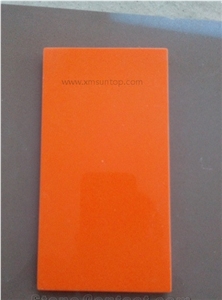 Orange Quartz Stone Slab/Engineered Stone Slab/Artificial Stone Countertop /Solid Surface Top/Quartz Countertop/Silestone