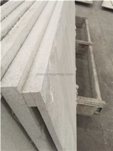 White Quartz Stone Kitchen Countertop/Engineered Stone Slab/Artificial Stone Countertop /Solid Surface Top/Quartz Countertop/Silestone