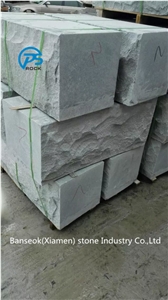 G633 Granite Mushroomed Cladding, Grey Granite Mushroomed Stone