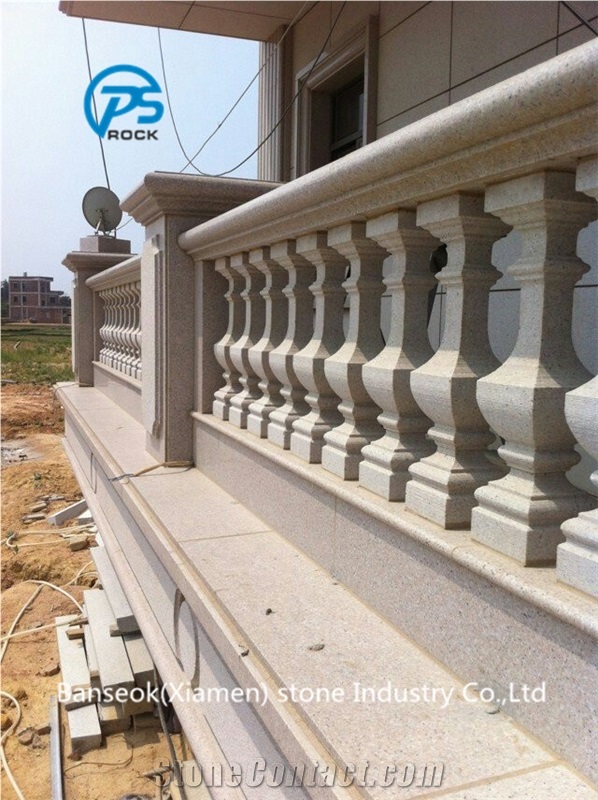 G681 Granite Balustrade & Railings, China Pink Granite Balustrade & Railings