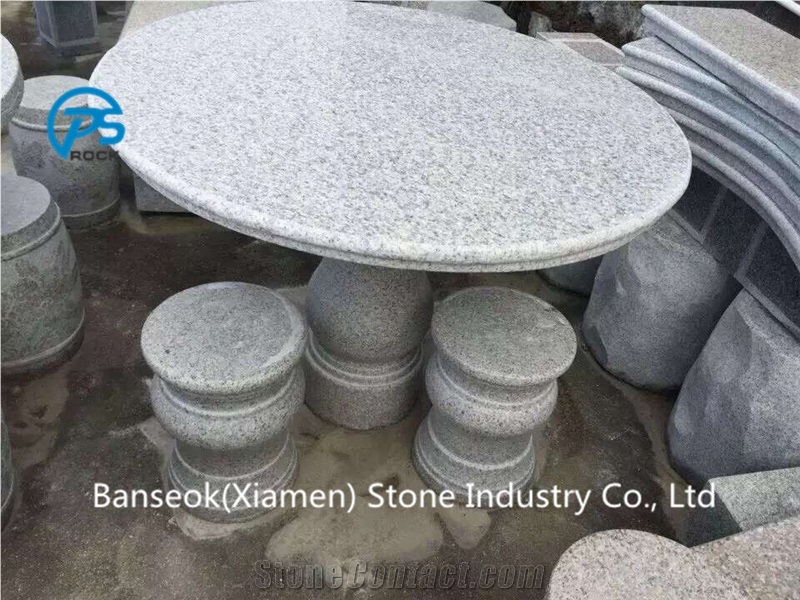 Grey Granite Table Sets, China Grey Granite, Granite for Exterior Furniture
