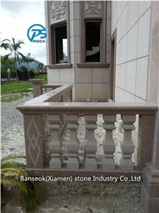 Yongding Red Granite Balustrade & Railings, China Factory, Building Decorative