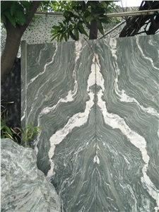 Nine Dragon Jade Marble Block, China Green Marble