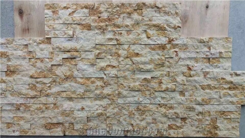 Yh004 Beige Limestone Mosaic Pattern,Split Face Mosaic Patio for Walling