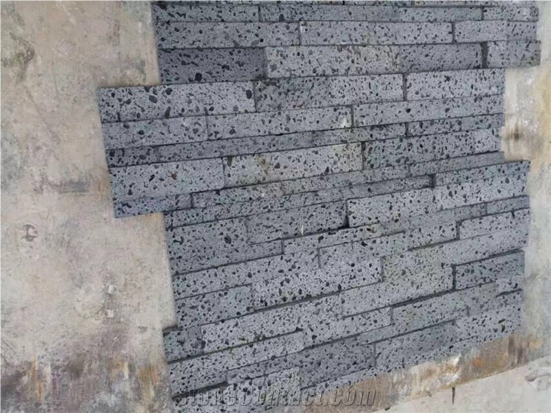 Yh005, Black Basalt Cultured Stone,Ledge Stone/ Stacked Stone for Walling