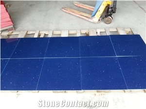 Dark Blue Quartz Stone Tiles & Slabs, Floor Tiles, Wall Tiles, Engineered Stone, Terrazzo