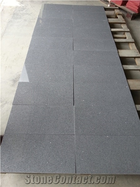 Grey Quartz Stone Tiles & Slabs, Floor Tiles, Wall Tiles, Engineered Stone, Terrazzo