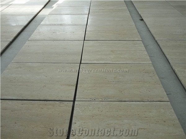 Beige Travertine Tiles & Slabs, Yellow Travertine Tiles for Wall Cladding and Flooring, Xiamen Winggreen Manufacturer