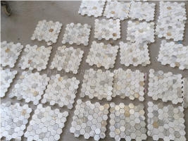 Calacatta Marble Mosaic, White Marble,Winggreen