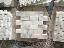 Calacatta Marble Mosaic, White Marble,Winggreen