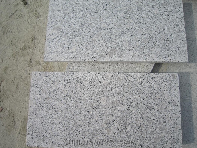 Cheapest Grey Granite, Flamed G383, Grey Pearl Granite Tiles & Slabs, Jade White/Pearl Flower Flamed Tiles for Stairs and Ourdoor Floorings