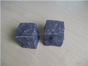 China Black Basalt, G684 Cube/Cobble Stone Pavers, Fuding Black Paving Sets for Outdoor Garden Stepping Pavements, Walkway/Driveway Paving