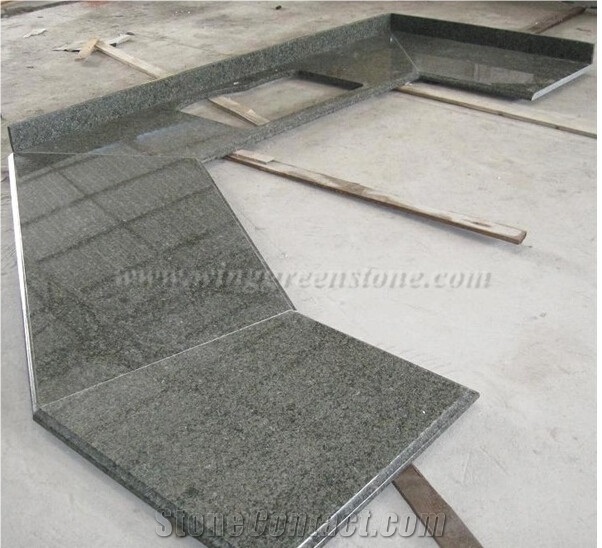 China Chengde Green Granite Countertop , Green Granite Benchtop,Kitchen Worktops