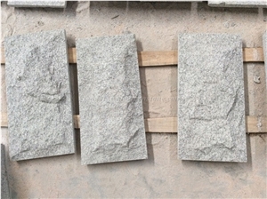China Grey Granite Mushroomed Stone, Natural G603 Mushroom Wall Cladding, Sesame White Granite Mushroom Stone for Wall Decor, Xiamen Winggreen Manufacturer