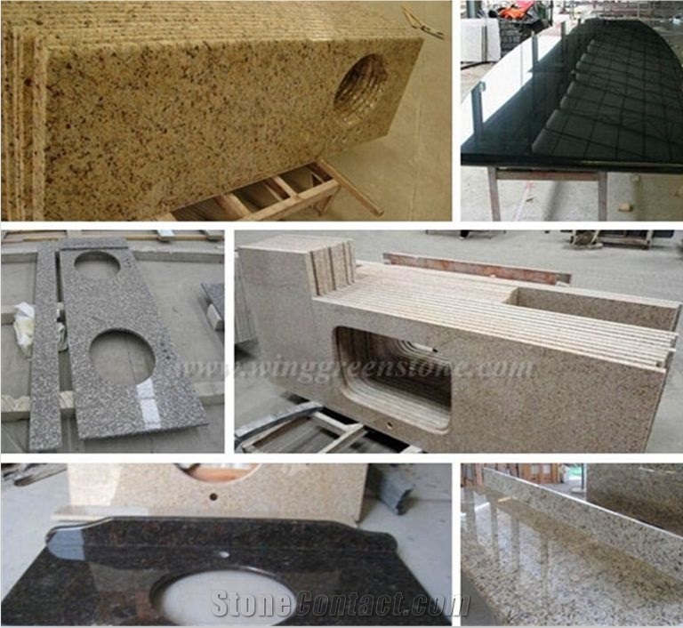 Competitive Price Withhigh Quality G682 Yellow Granite Polished Kitchen Countertops
