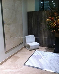 Customizable Marble Furniture, Ariston White Marble Chair for Interior Decoration