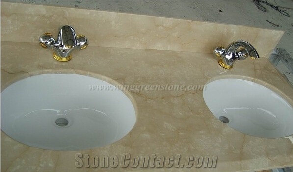 Egypt Galala Beige Marble Countertop Bathroom ,Vanity Top,Bath Top,Bathroom Countertop,Desk Top