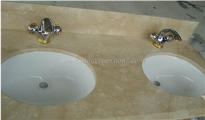 Egypt Galala Beige Marble Countertop Bathroom ,Vanity Top,Bath Top,Bathroom Countertop,Desk Top