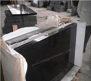 Factory Direct Sale Of High Qualtity G684 Black Granite Polished Kitchen Countertops