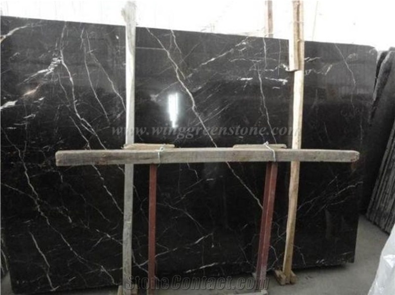 Factory Direct Supply Of Black Marquina/China Nero Marquina/China Marquina/ China Black Mable Polished Tiles & Slabs for Floor and Wall Covering