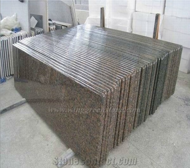 Factory Supply Of High Qualtiy Baltic Brown Granite Polished Kitchen Tops