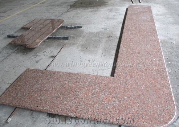 G562 Maple Red Granite,China Red Granite Stone,Granite Kitchen Countertop,Polished Cut to Size