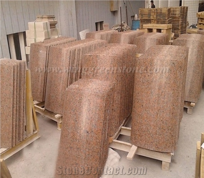 G562 Maple Red Granite Polished Outside Decoration Pillar & Coulumn