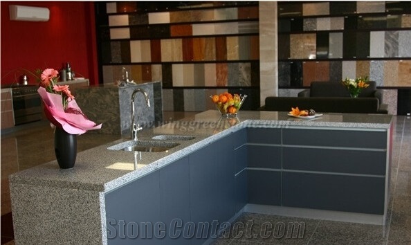 G611 Granite Kitchen Countertops, Island Countertops, G611 Worktops, Pink Granite Countertop, Xiamen Winggreen Manufacturer