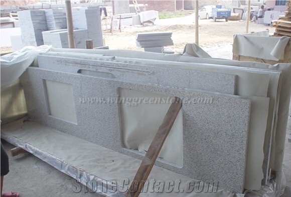 G655 Granite Kitchen Countertops,Island Countertops, Worktops, China White Granite Countertops