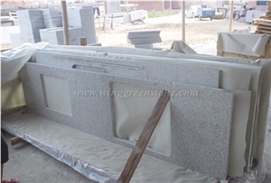 G655 Granite Kitchen Countertops,Island Countertops, Worktops, China White Granite Countertops