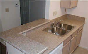 G682 Granite Countertop, Granite Kitchen Top,Sunset Gold Worktops
