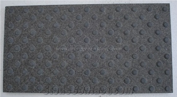 G684 Fuding Black Granite Blind Stone,China Black Granite Tactile Paving Stone,Warning Tiles,Driveway Paving Stone