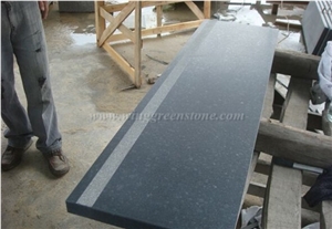 G684 Granite Steps, Riser, Staircase, G684 Black Granite Stairs and Steps, Black Anti-Slip Stairs,Xiamen Winggreen Manufacturer