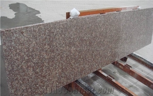 G687 Peach Flower Granite Polished Countertops,China Cheapest Red Granite Kitchen Counter Tops,Bench Tops