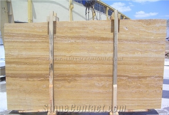 Grade a Yellow Travertine Tiles & Slabs ,Turkey Yellow Polished Travertine for Wall &Floor Cladding