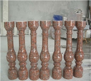 High Quality G562 Maple Red Granite Polished Baluster/Handrail/Railing for Interior & Exterior Decoration