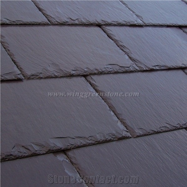 Hot Sale Black Roof Slate Tiles, Rectangular Shape Roof Slate Wall Tiles for Wall Covering, Xiamen Winggreen Manufacturer