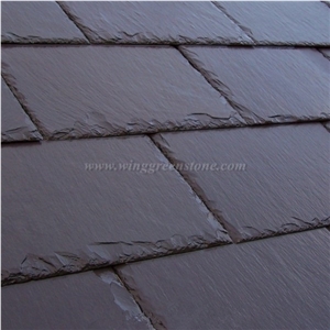Hot Sale Black Roof Slate Tiles, Rectangular Shape Roof Slate Wall Tiles for Wall Covering, Xiamen Winggreen Manufacturer