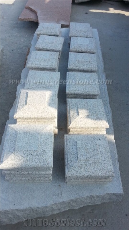 Hot Sale High Quality G682 Yellow Granite Pillar & Pier Caps, Winggreen Stone