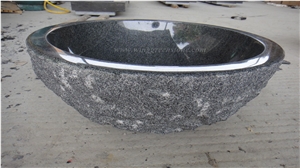 Hot Sale Low Price G654 Granite Round Bathroom/Kitchen/Wash Basins & Sinks