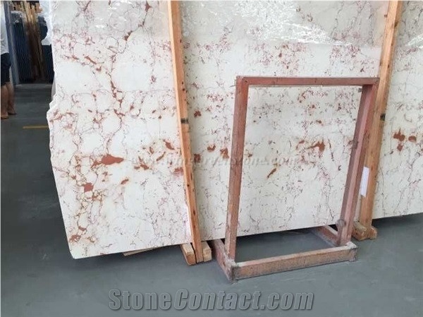 Imported Marble, Turkey Pink Rosalia Marble Tiles & Slabs, High Polished Rosalia Cream Marble Tiles for Interior & Exterior Uses