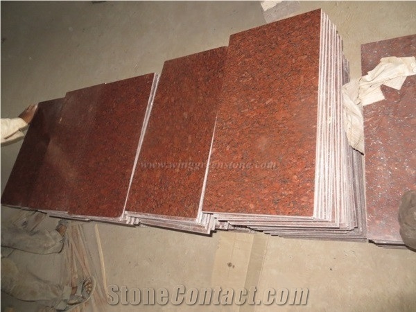 Imported Red Granite, Indian New Imperial Red Granite Tiles & Slabs, for Interior & Exterior Wall and Floor Applications Xiamen Winggreen Manufacturer